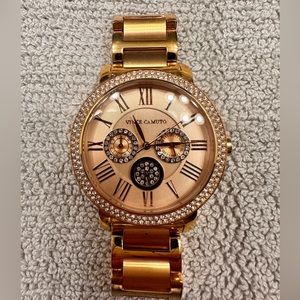 Vince Camuto rose gold watch
